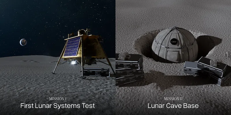 Hotel espacial GRU en la luna