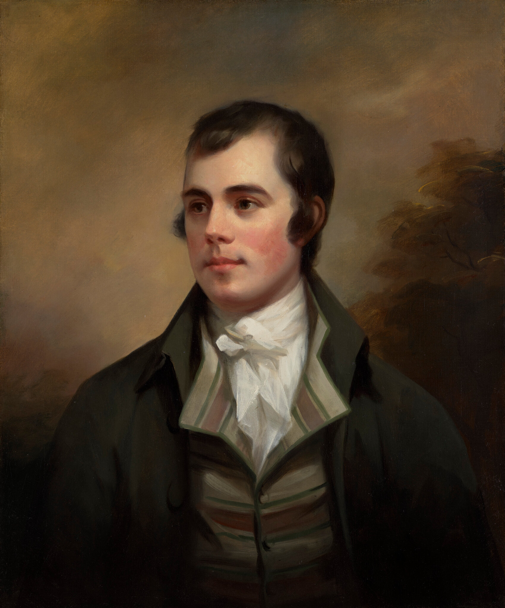 Henry Raeburn, ‘Robert Burns, after Alexander Nasmyth,’ 1803. (Photo: Blackie House Library and Museum, Edinburgh; Public Domain)