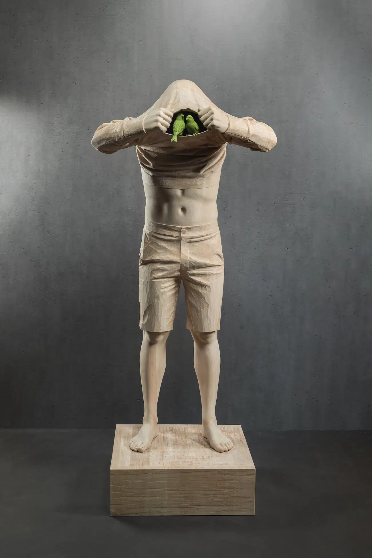 Wooden Sculpture by Christian Verginer