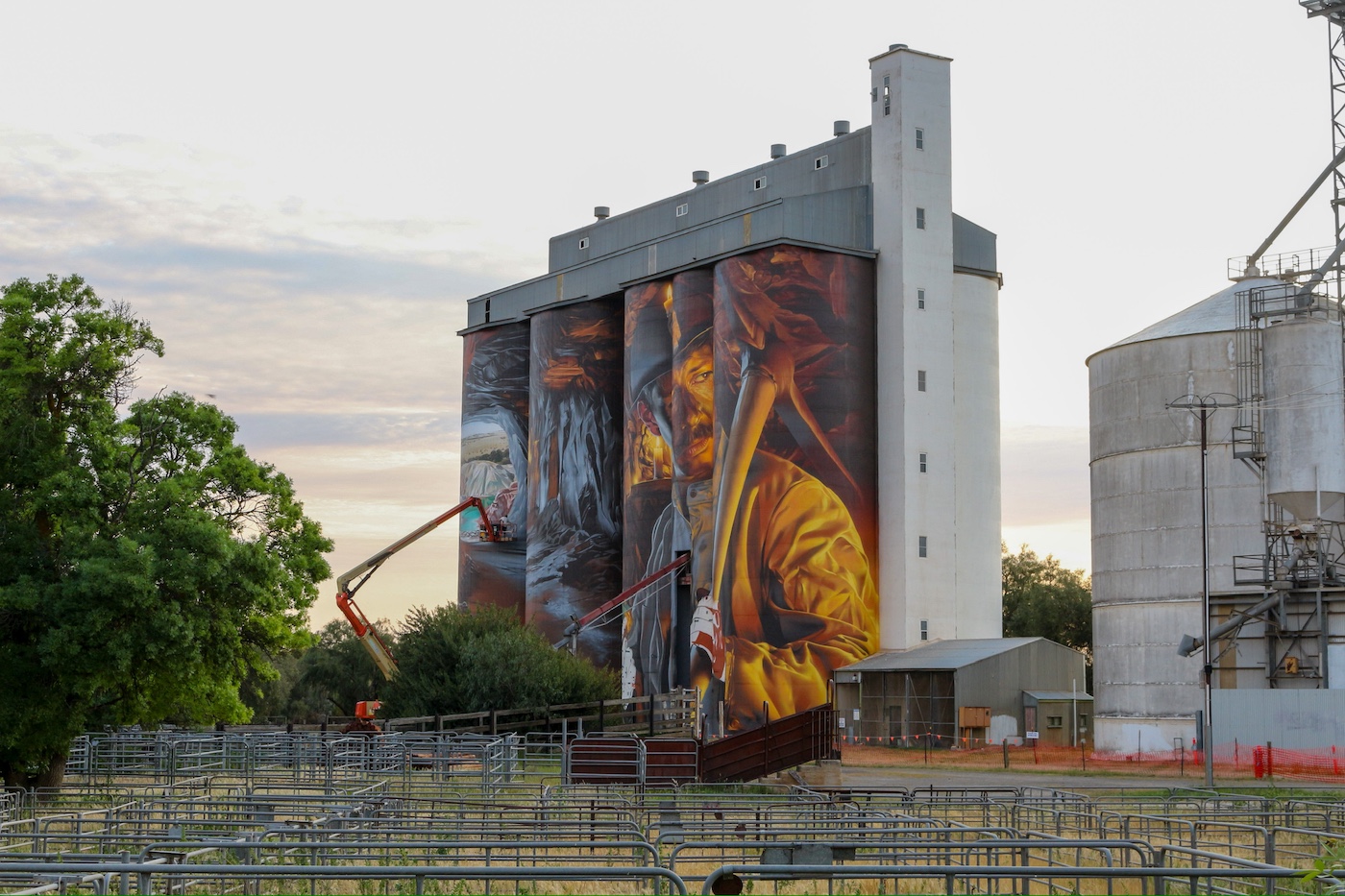 Kapunda Silo Mural by Smug