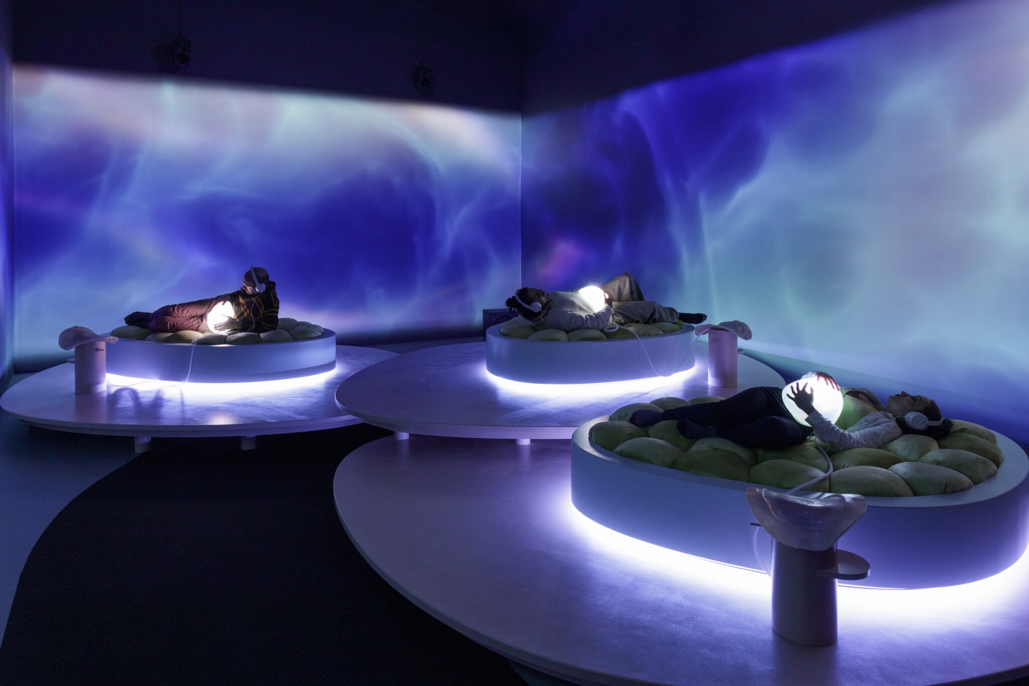 Installation view of &lsquo;Spirit Systems of Soft Knowing ༊*&middot;˚,&rsquo; 2023-24. (Photo: Niclas Warius / Amos Rex)