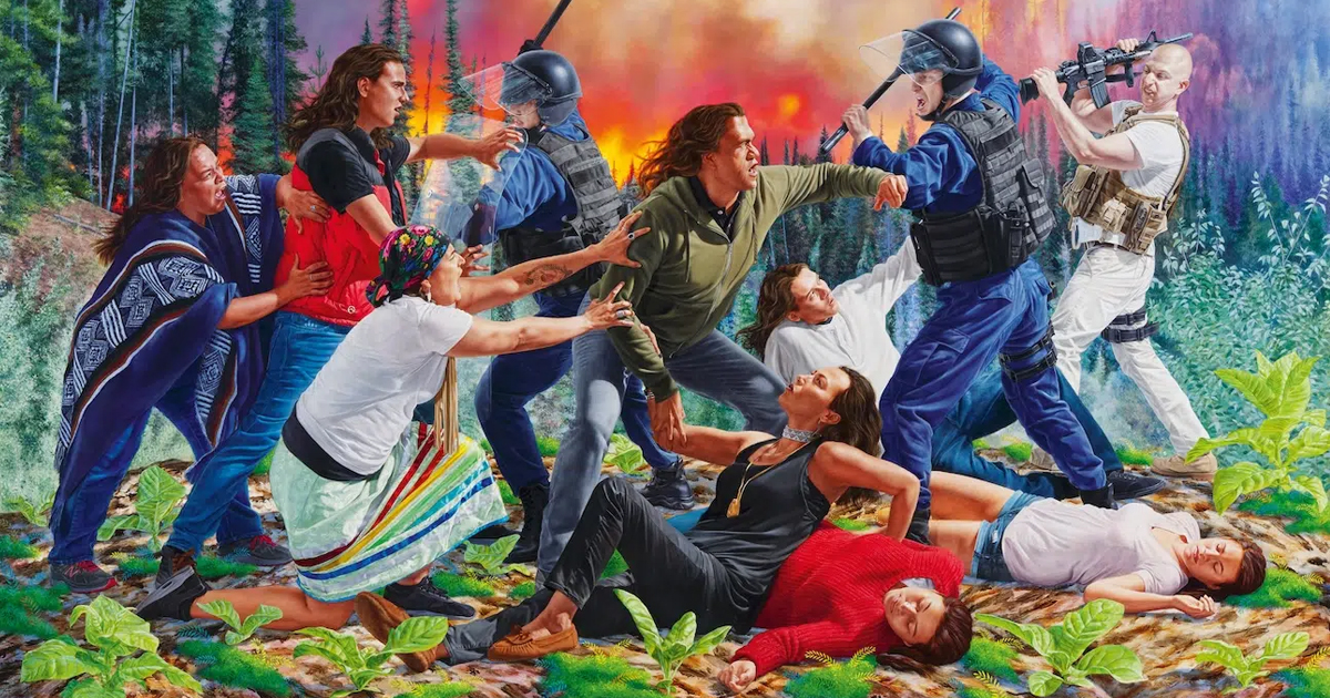 Indigenous Artist’s “History Paintings” Capture Perspectives of Marginalized People Instead of Colonizers