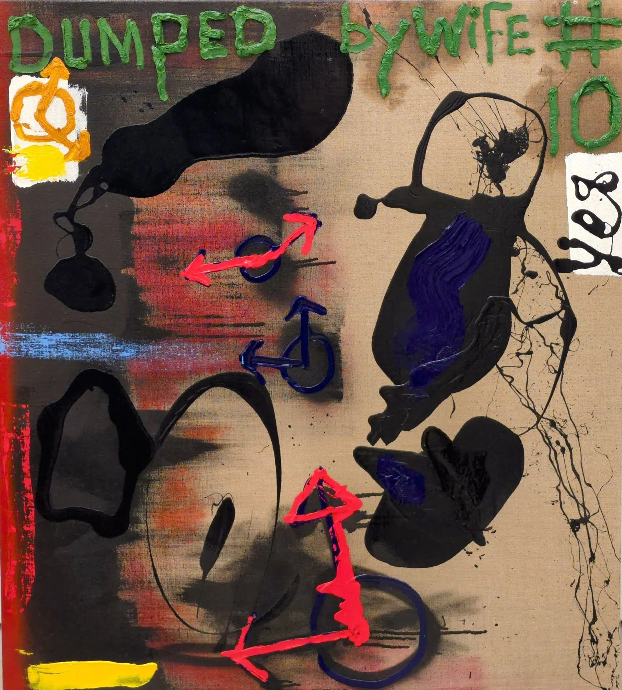 Abstract painting by Sylvester Stallone, presented by Provident Fine Art.