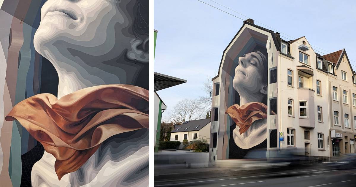 Street Artists Honor Legendary Dancer With Mural You Have To Move Around To Appreciate