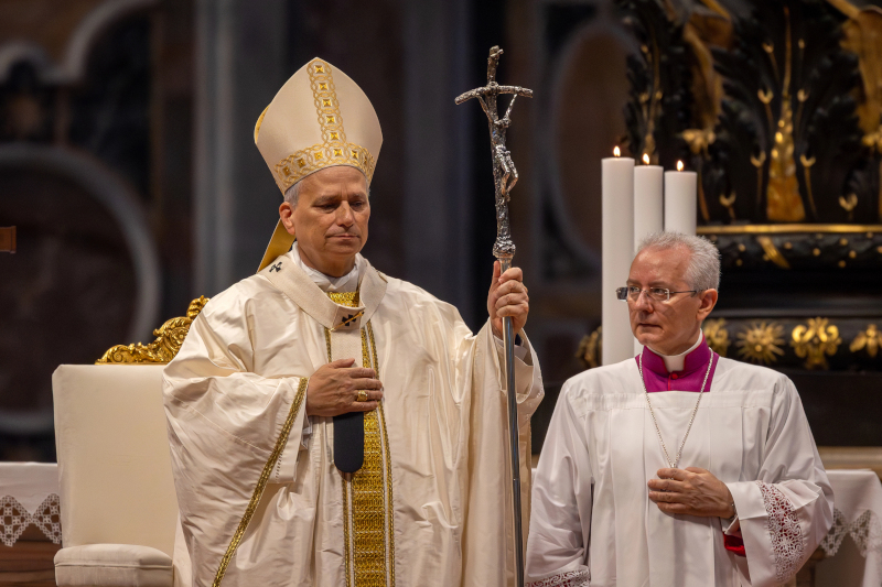 Pope Leo XIV presides over the Mass in the Vatican Basilica