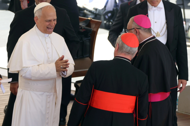 : Pope Leo XIV presides over the Wednesday, June 25 audience in St. Peter's Square.