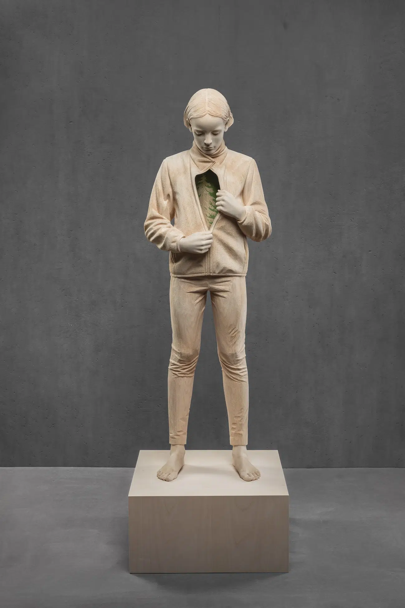Wooden Sculpture by Christian Verginer