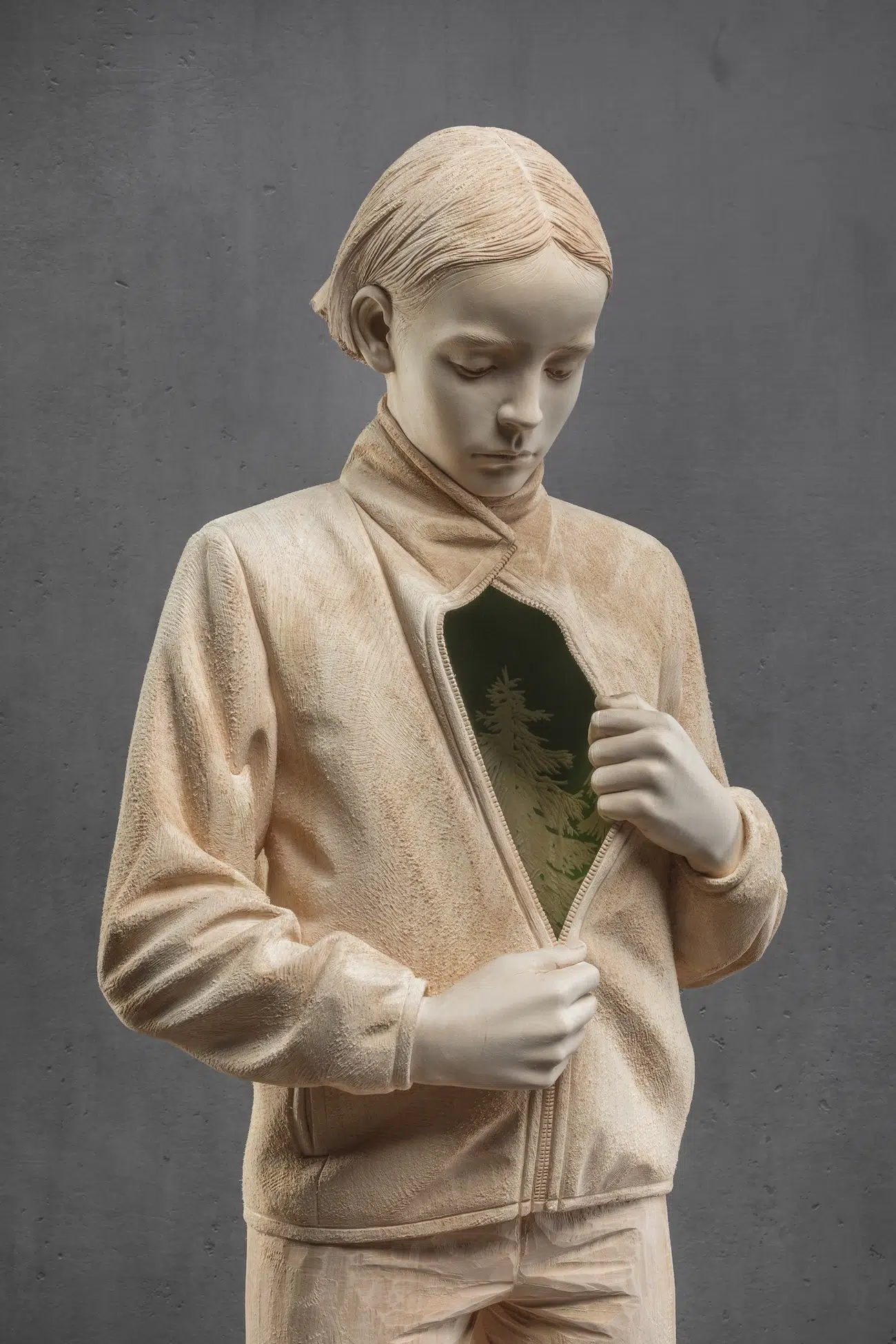 Wooden Sculpture by Christian Verginer
