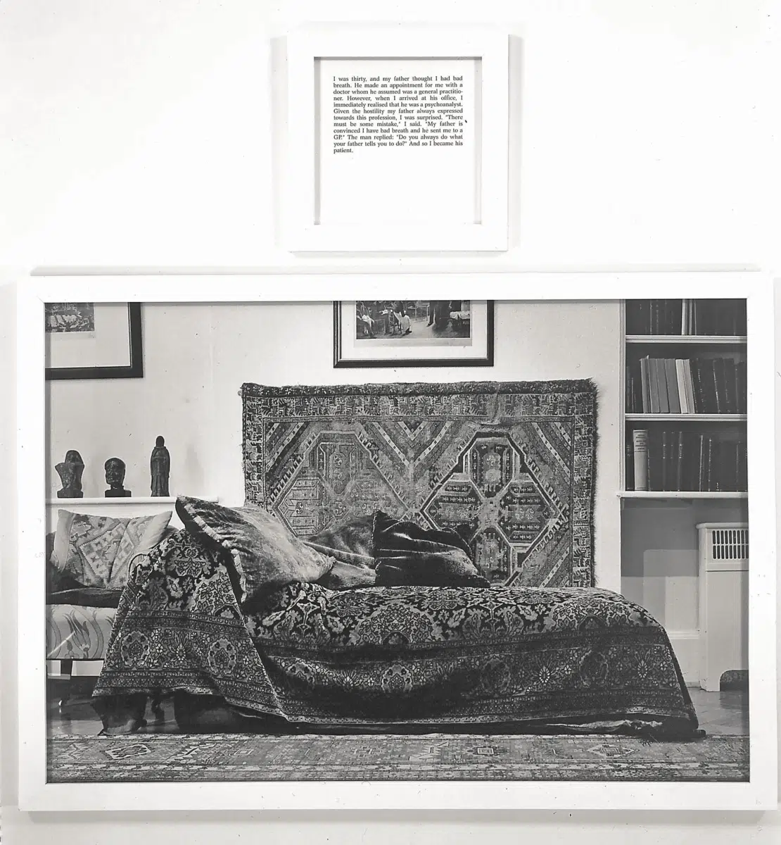 &lsquo;Autobiographies (The Bad Breath),&rsquo; 1994. Gelatin silver prints and framed text panels. (Courtesy of the artist and Paula Cooper Gallery)