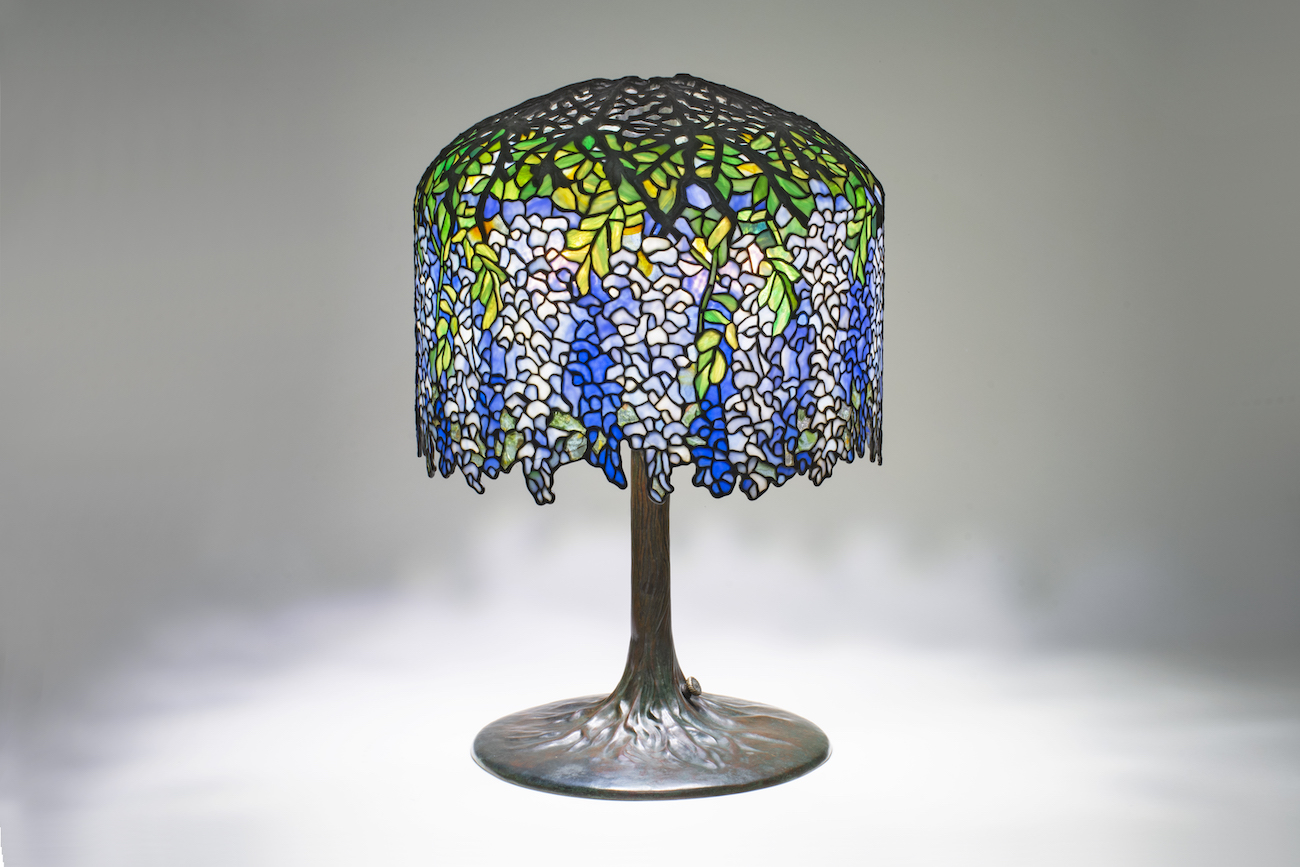Tiffany Studios, &lsquo;Wisteria&lsquo; table lamp, American, ca. 1906. (Courtesy Lillian Nassau LLC)
