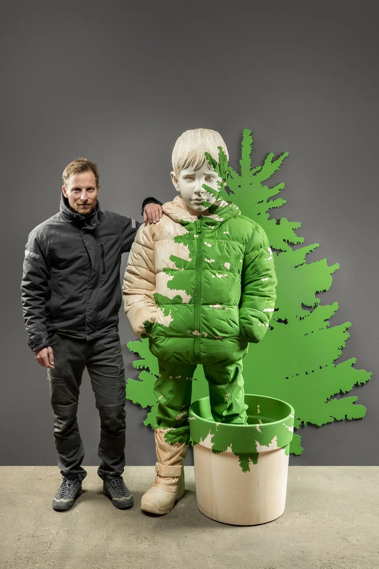 Wooden Sculpture by Christian Verginer