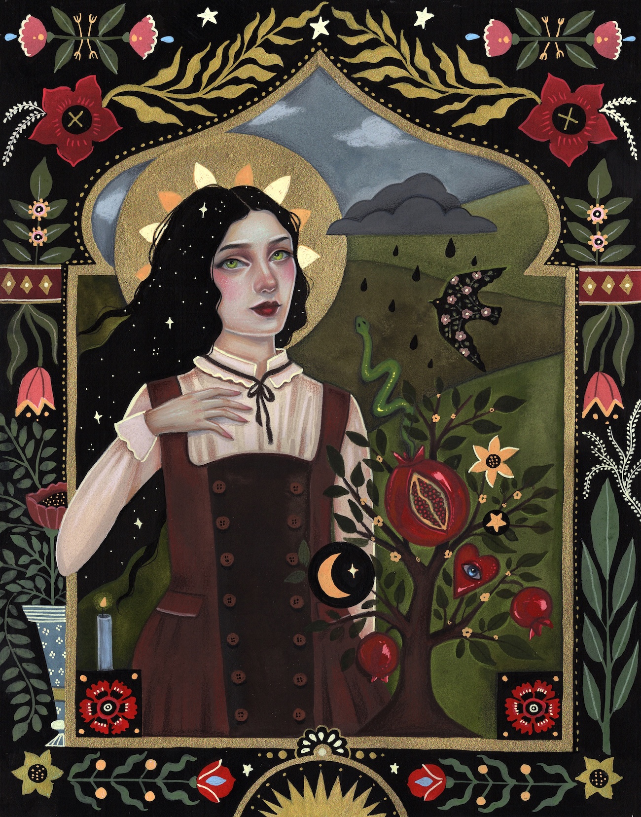 Gouache Paintings by Aunia Kahn