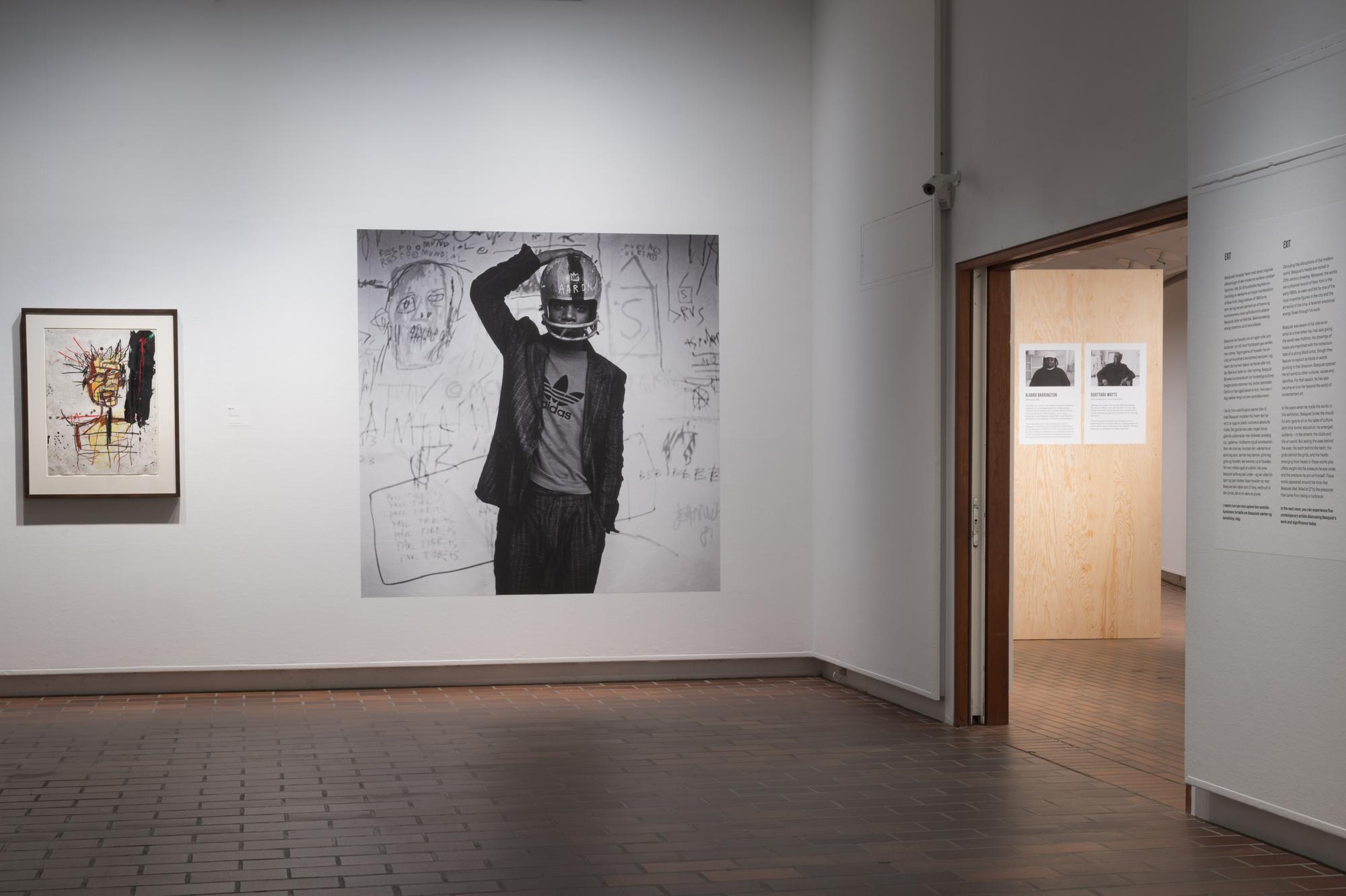 Installation view of “Basquiat: Headstrong” at the Louisiana Museum of Art in Denmark
