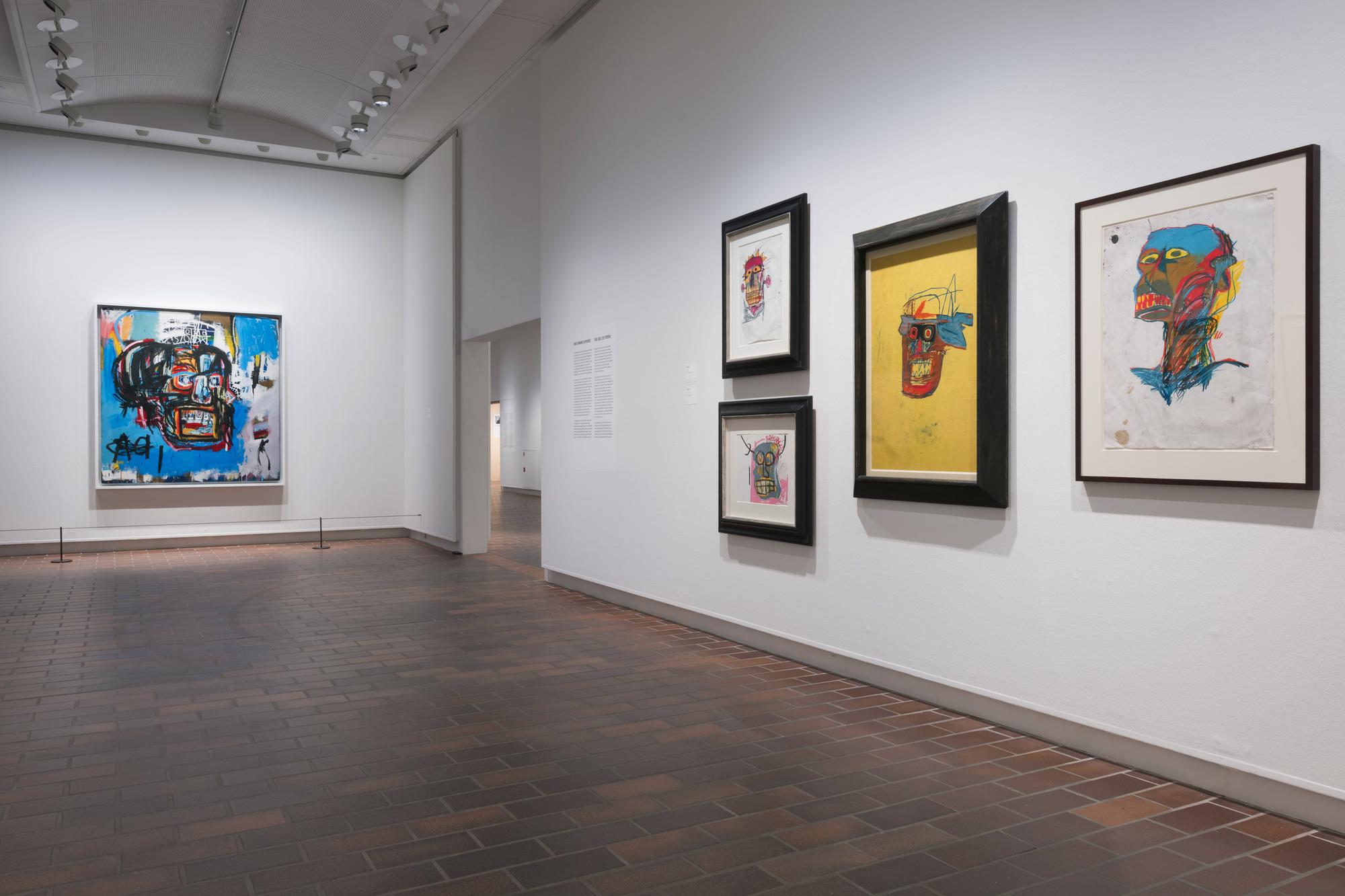 Installation view of “Basquiat: Headstrong” at the Louisiana Museum of Art in Denmark