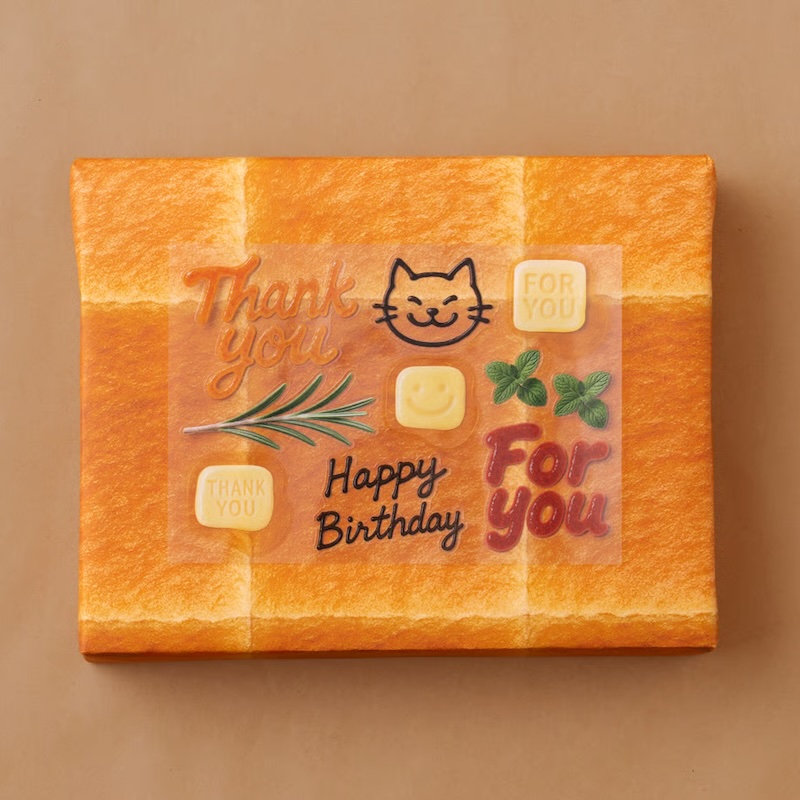 Bread Wrapping Paper and Sticker Sheet by Tsujio Ippei