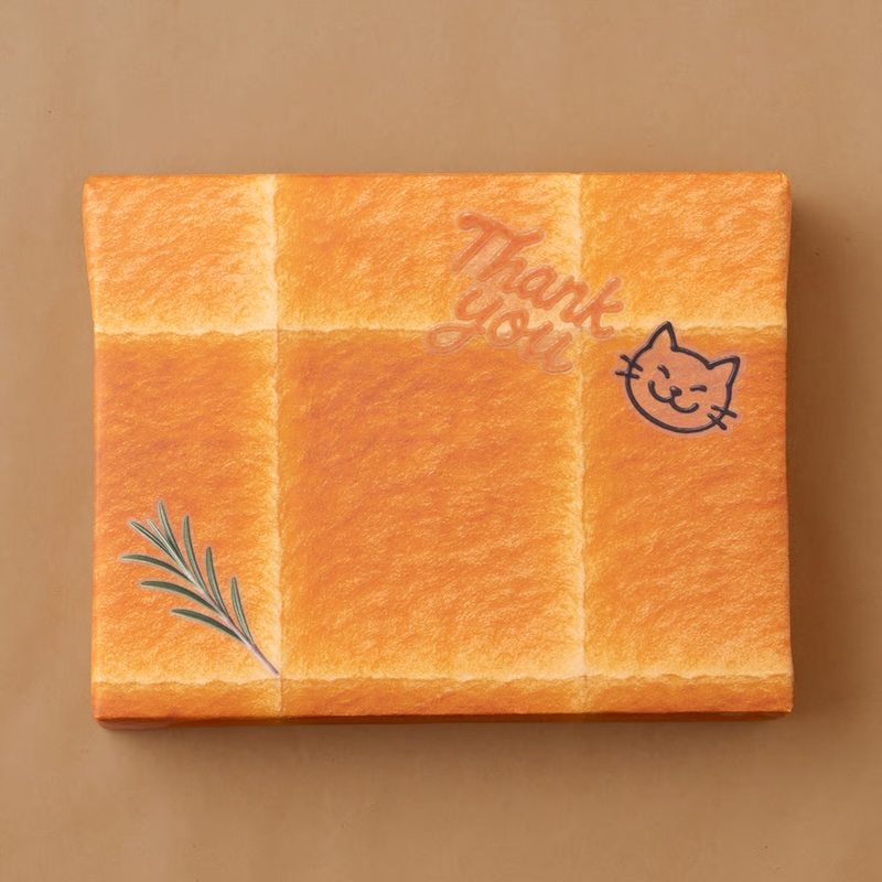 Bread Wrapping Paper with Stickers by Tsujio Ippei