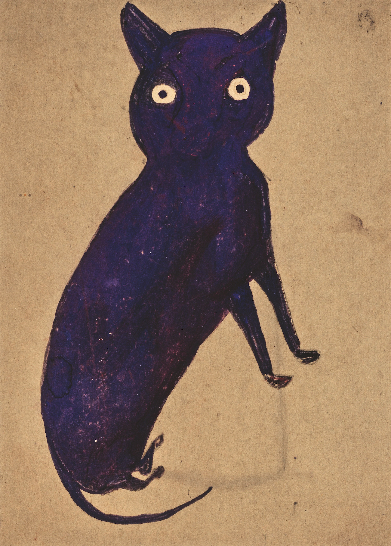 Bill Traylor, &ldquo;Untitled (Midnight Blue Cat),&rdquo; c. 1939&ndash;42