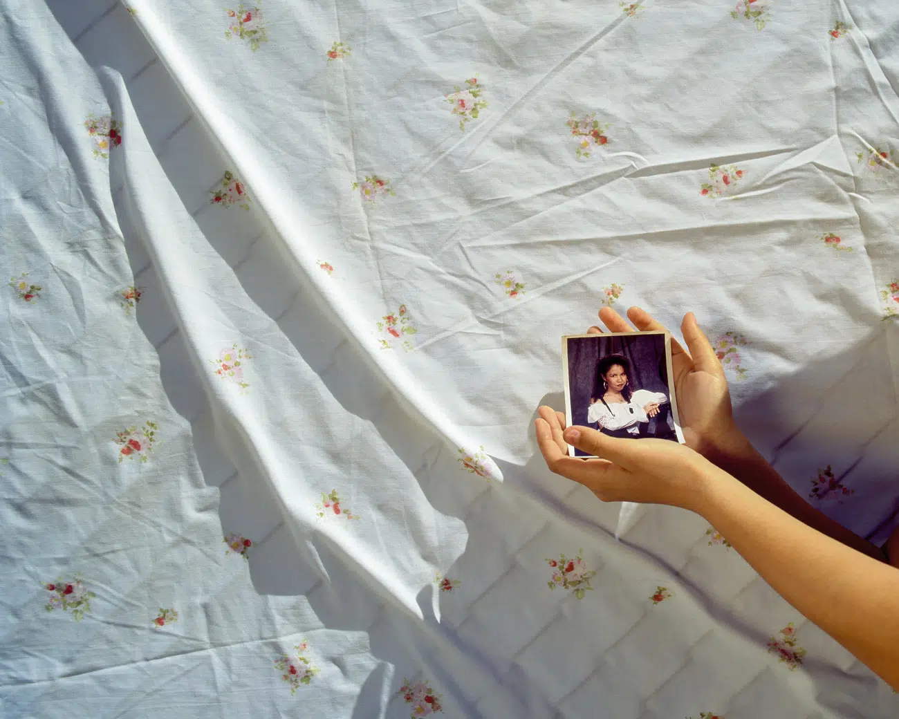 Arlene Mejorado "Handling a Mother&rsquo;s Archive #1," 2023 Inkjet print on archival paper, 20 x 16 in.