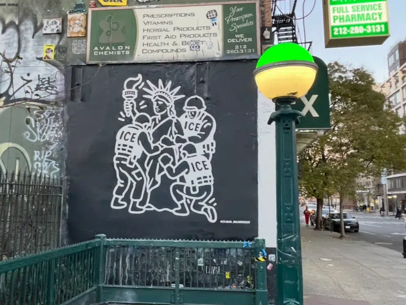 Attack on Liberty Mural by Clown Soldier