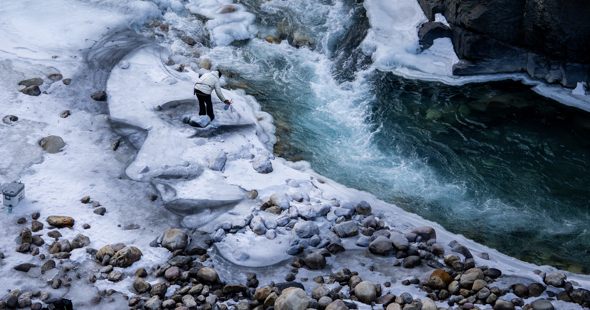 Massive Land Murals Portray Portraiture on the Frigid Canadian Landscape
