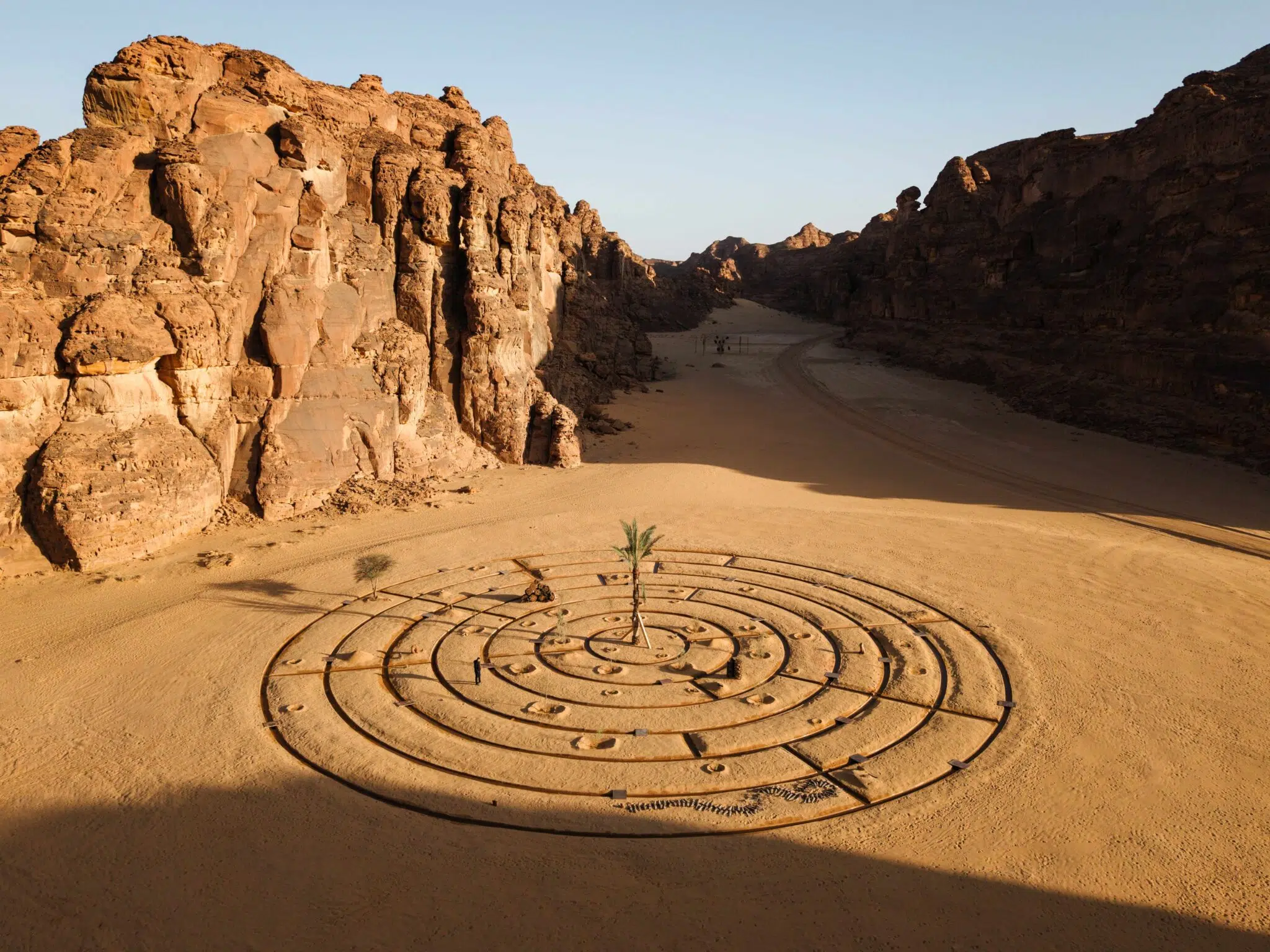 Land art by Mohammad AlFaraj
