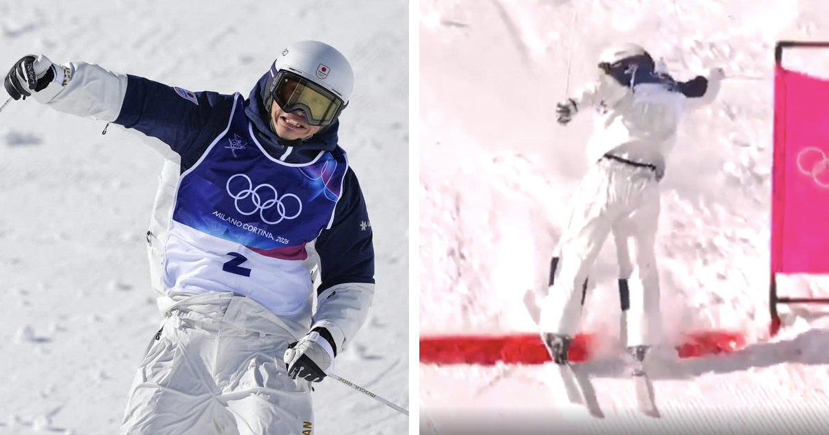 Watch a Japanese Olympic Skier Glide Backward Over the Finish Line and Still Win His Event