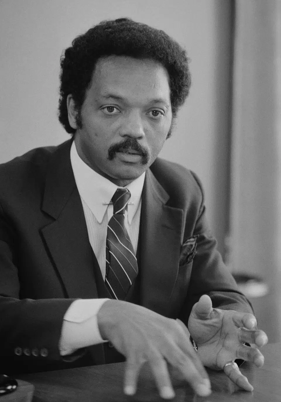 Jesse Jackson during an interview on July 1, 1983