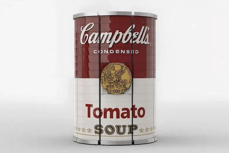 The Andy Warhol's Factory in a LEGO Campbell&rsquo;s Soup Can by HonorableImmenseWorriz