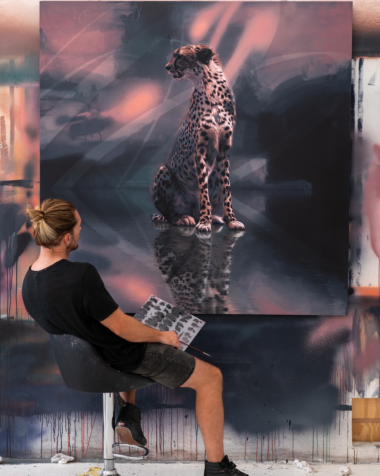 sonny behan-wildlife-murals-sculptures-Usiku