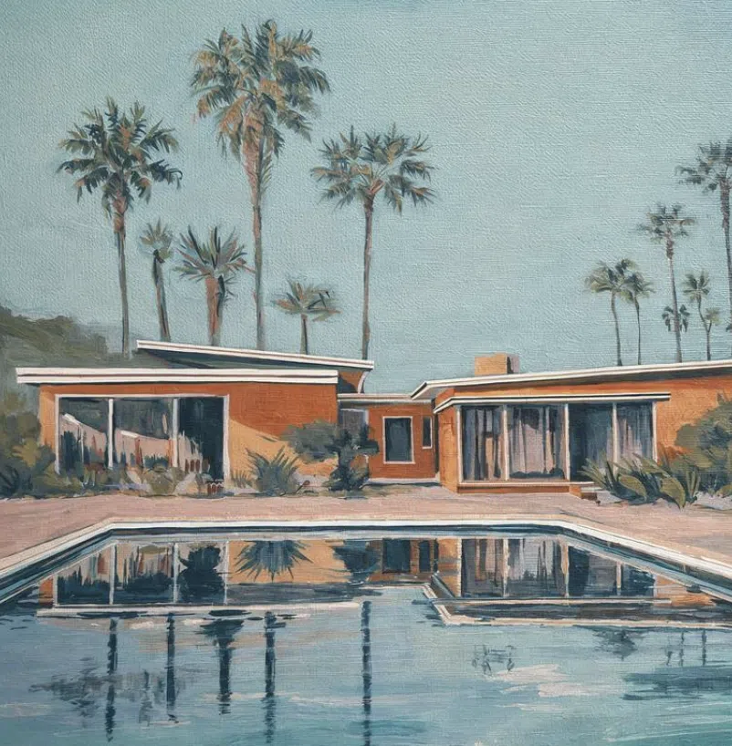 Isabel Margarita Araneda Urrutia, &ldquo;Desert Pool No. 7 Painting&rdquo;