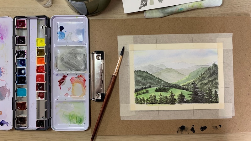 Watercolor Painting in Online Class