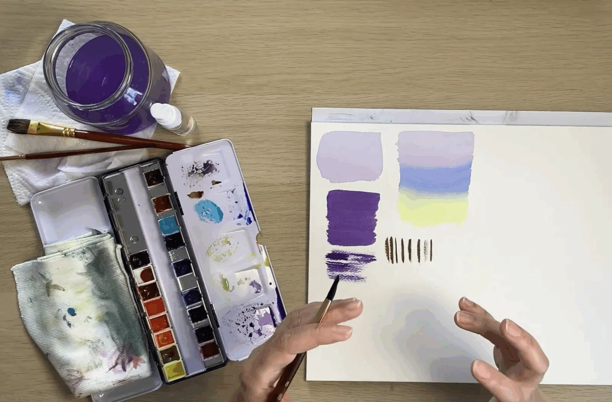 Watercolor Painting in Online Class