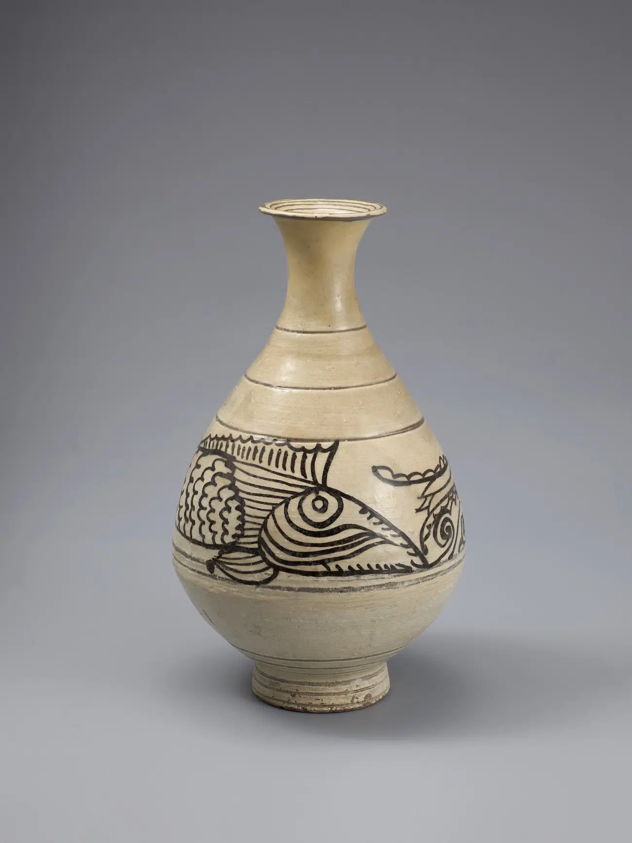 Bottle with Fish Motif