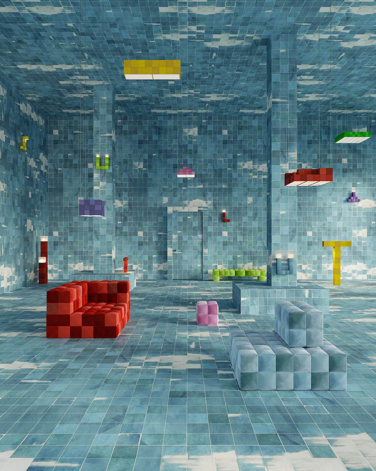 Modular Pixel-Inspire Furniture