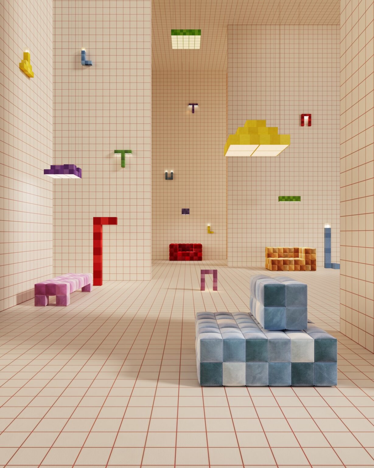 Modular Furniture Design Inspired by the Humble Computer Pixel