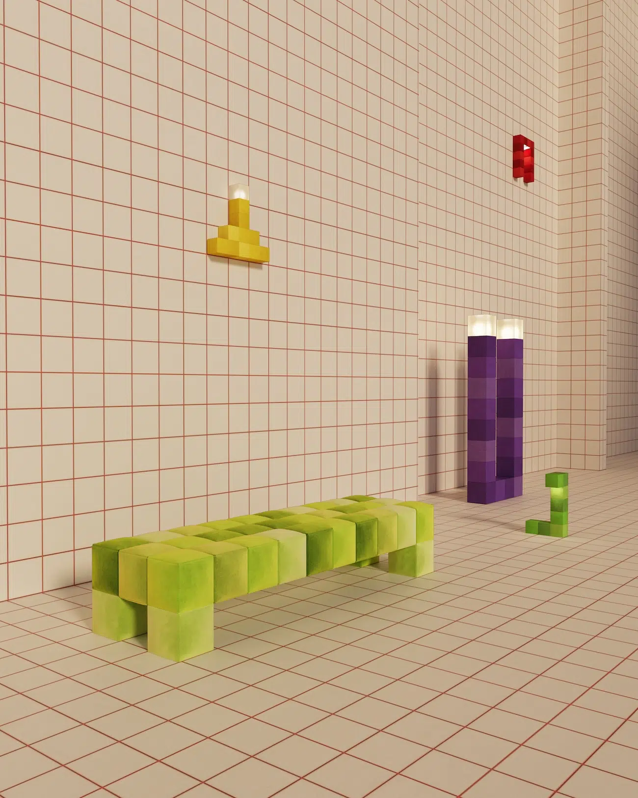 Modular Pixel-Inspire Furniture