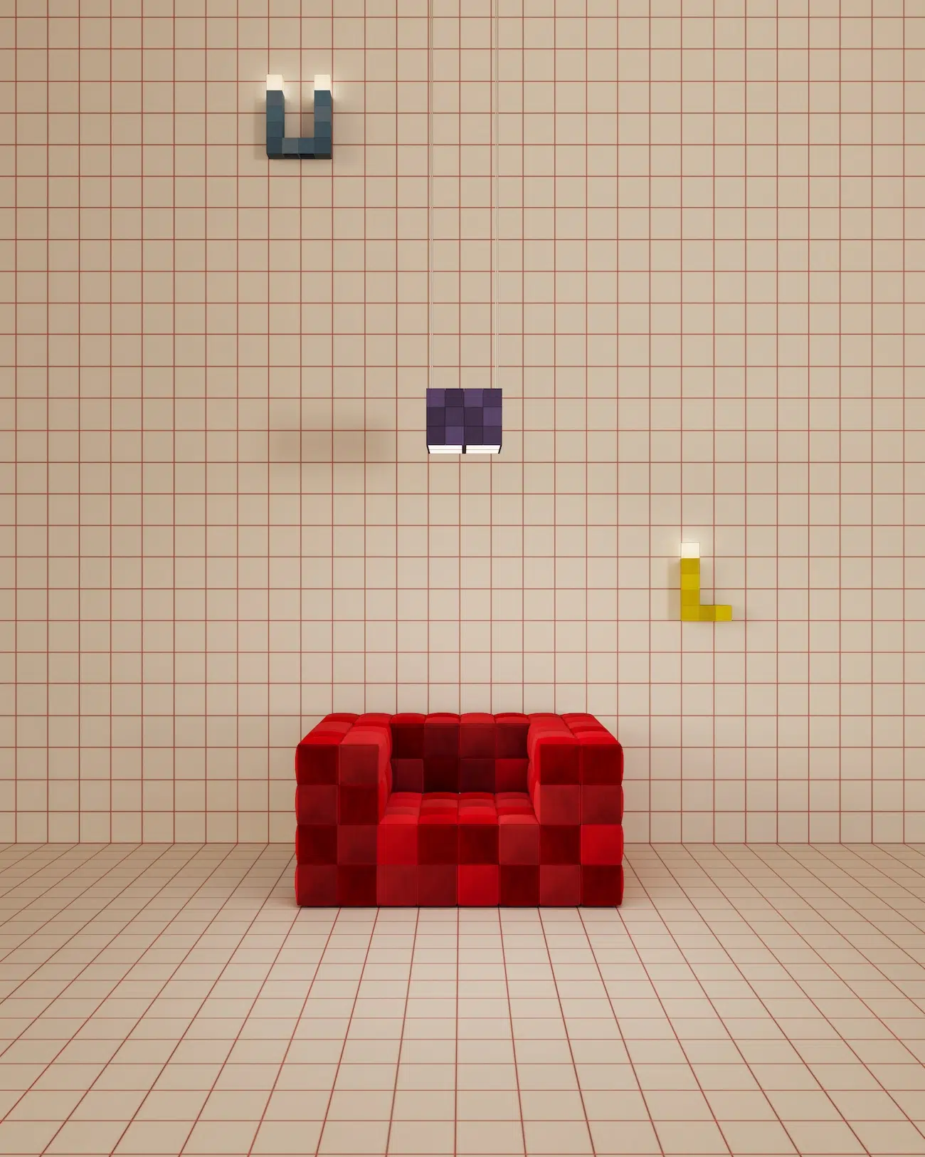 Modular Pixel-Inspire Furniture