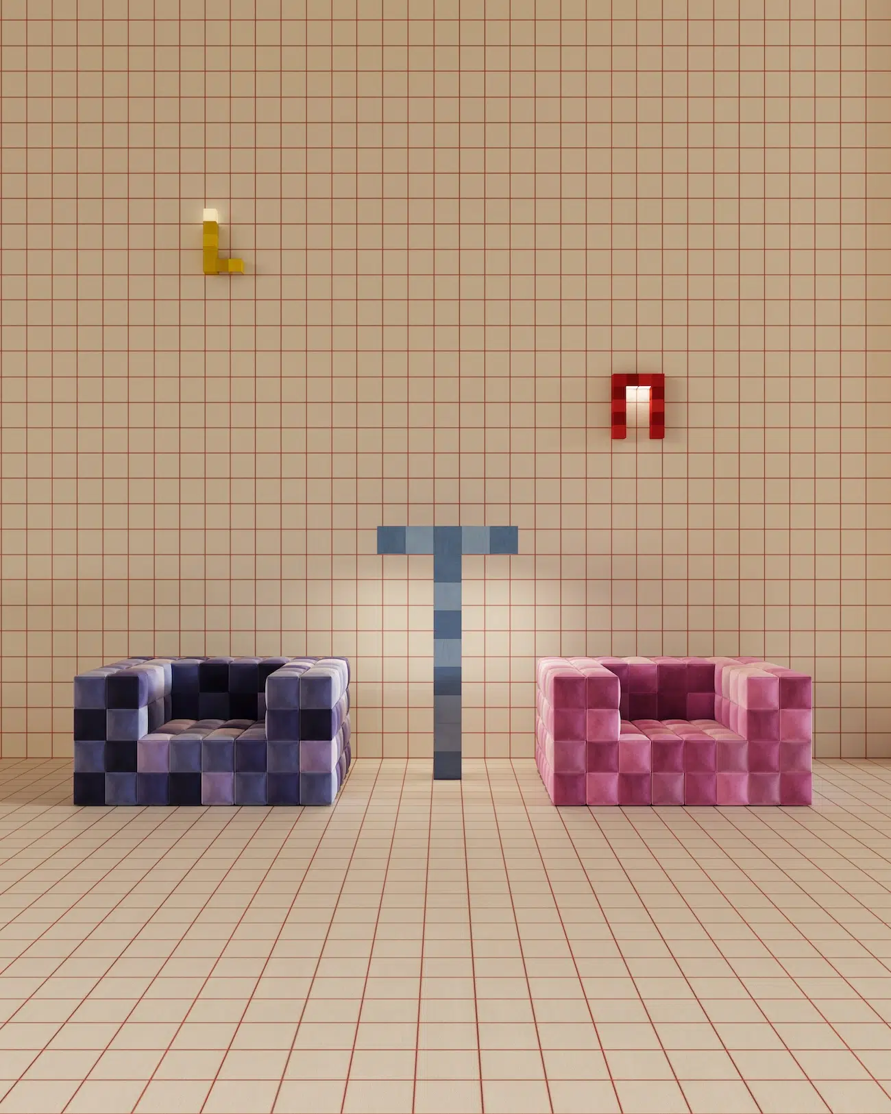 Modular Pixel-Inspire Furniture