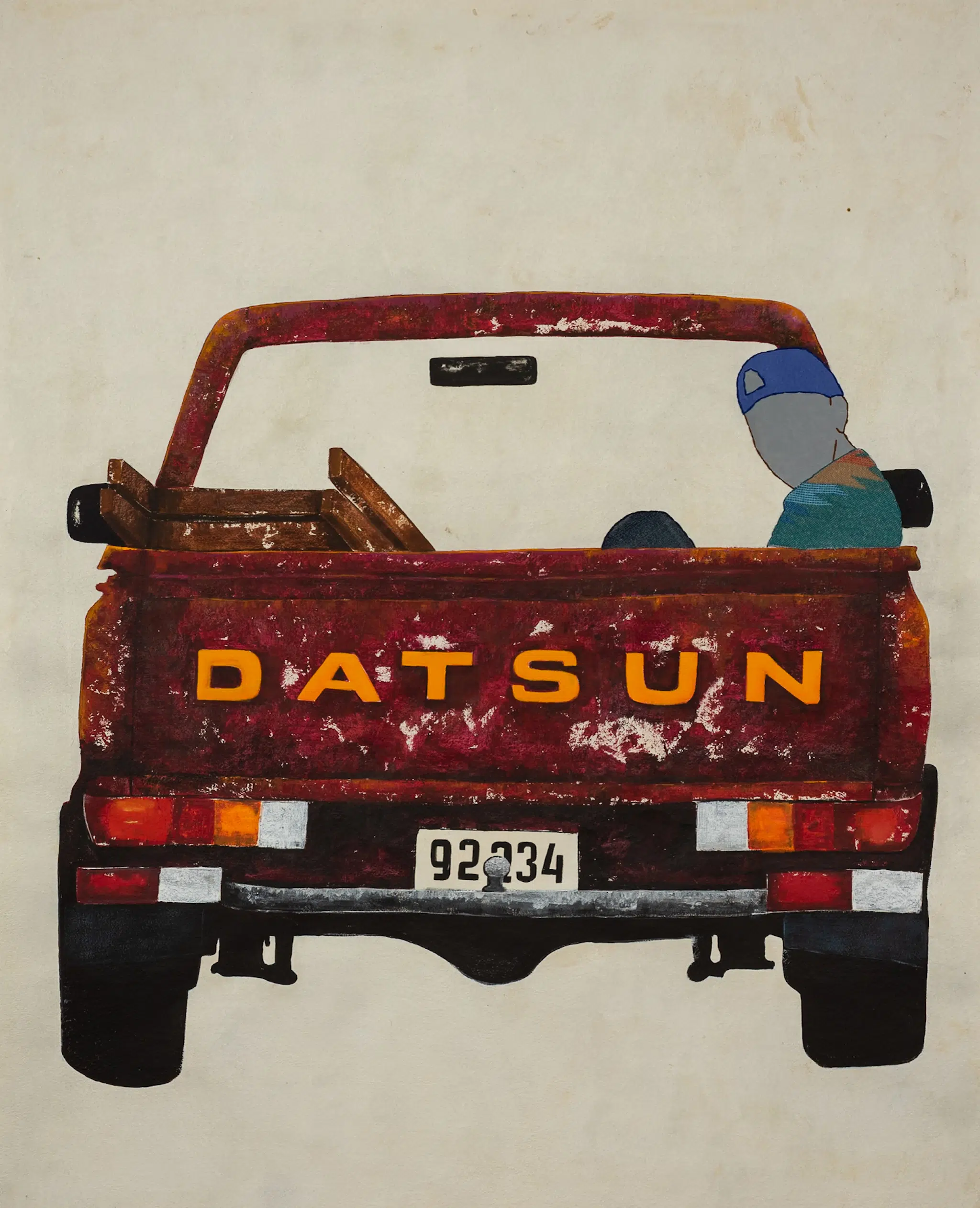 Artwork by Arleene Correa Valencia, featuring painting, embroidery, and textiles