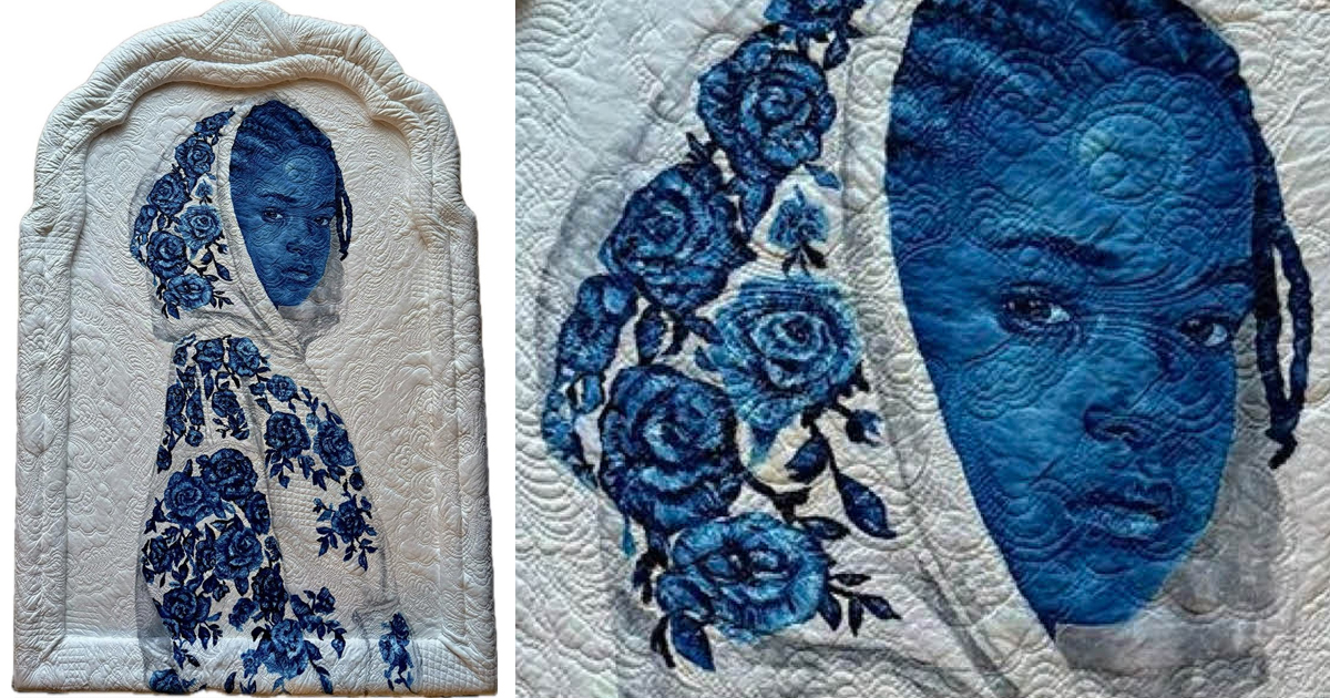 Artist Explores Blackness Through Blue Motifs and Intricate Frames [Interview]