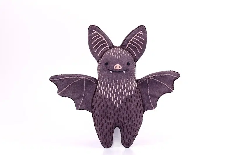 Bat Embroidery Kit Kiriki Press