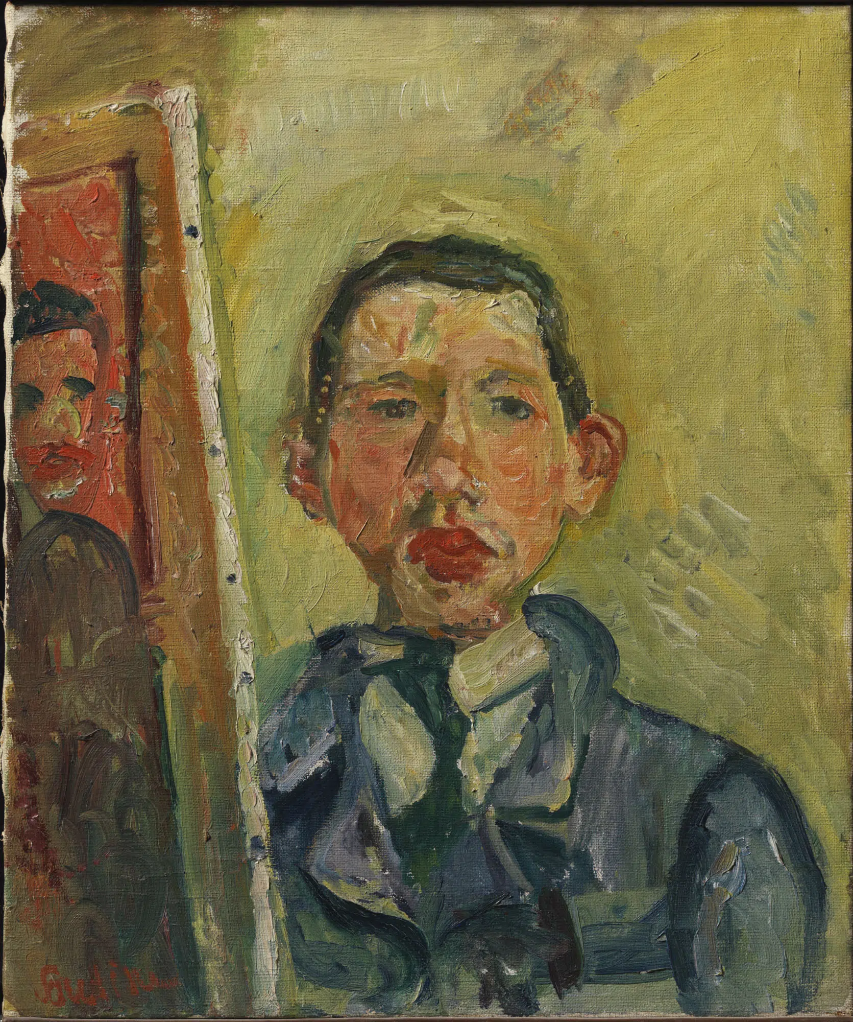 Chaim Soutine, &ldquo;Self-Portrait,&rdquo; ca. 1918. Oil on canvas.