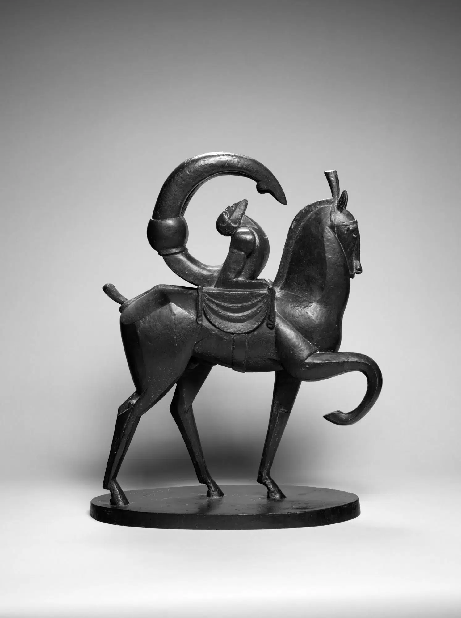 Jacques Lipchitz, &ldquo;Acrobat on Horseback,&rdquo; 1914. Bronze.