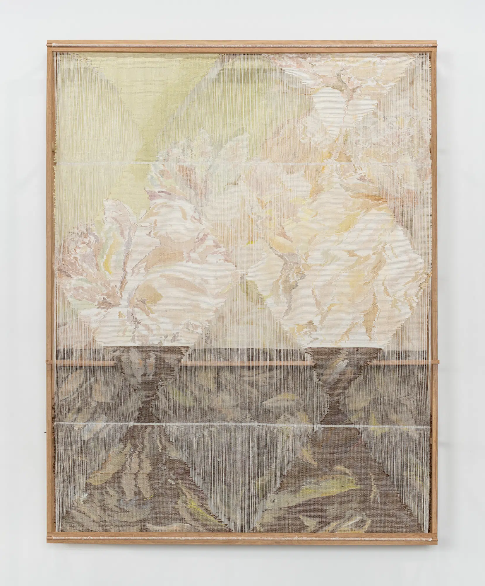 Fiber art panel by Elise Peroi