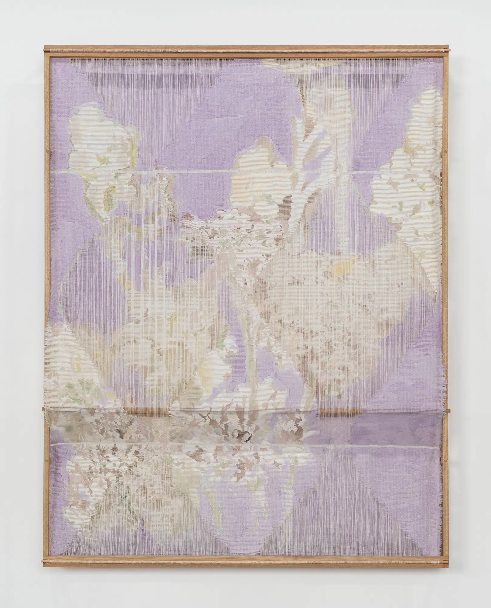 Fiber art panel by Elise Peroi