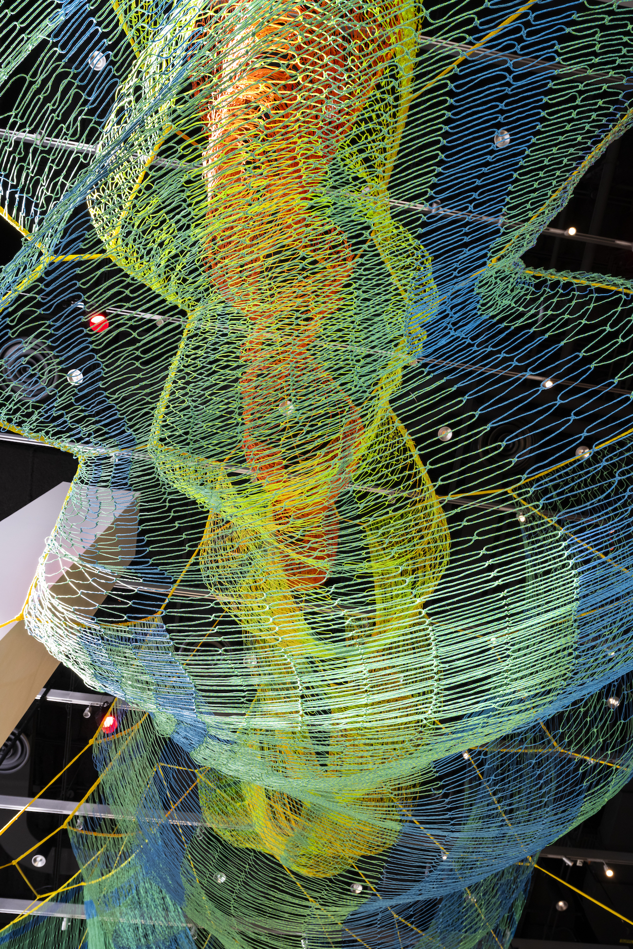 Suspended Fiber Installation by Jane Echelman