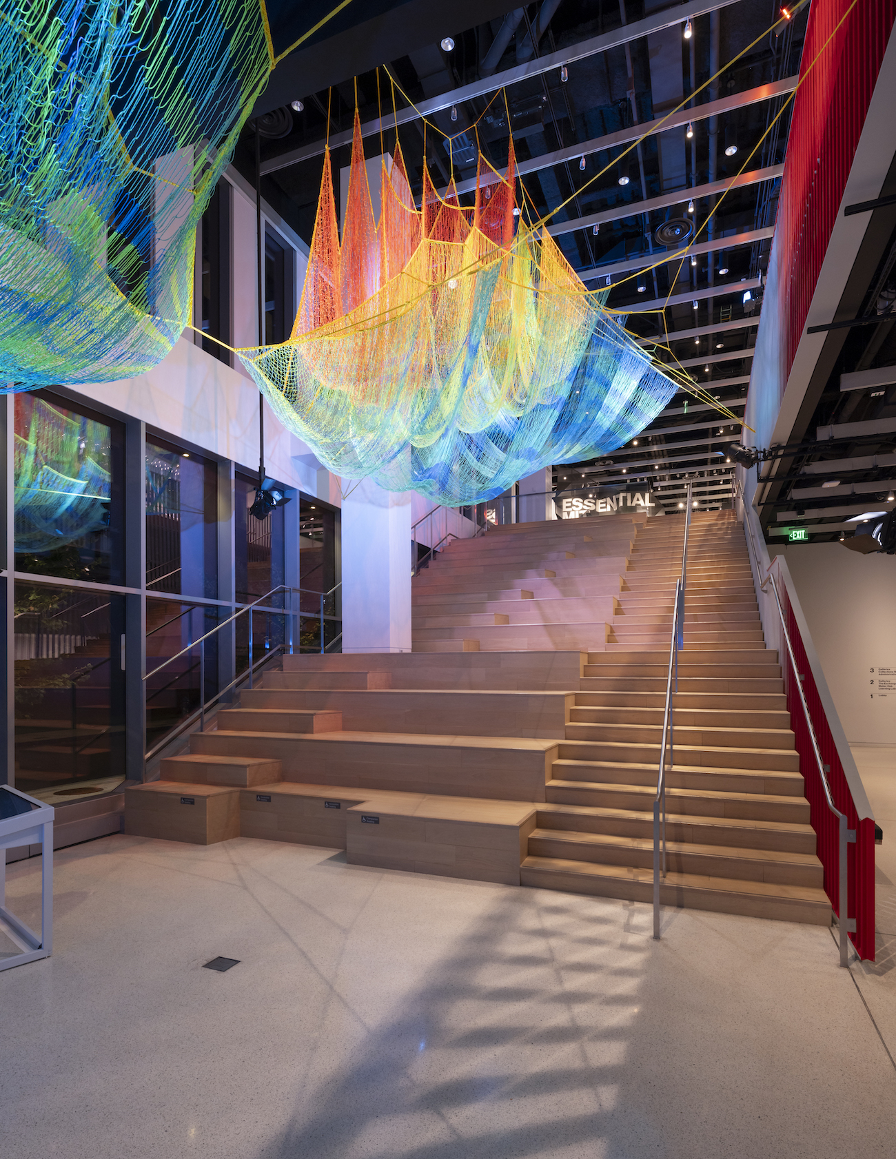 Suspended Fiber Installation by Jane Echelman