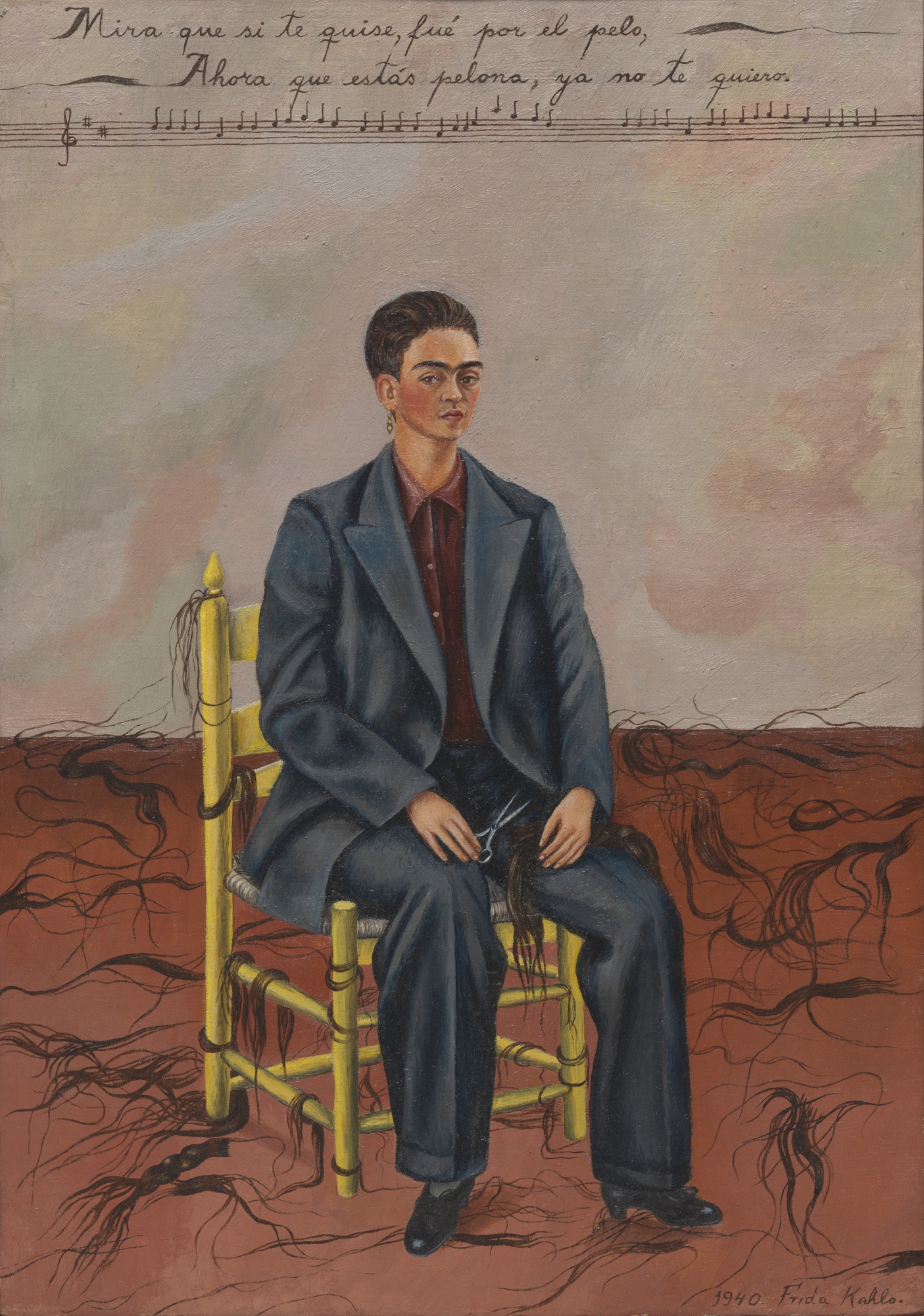 Frida Kahlo, &ldquo;Self-Portrait with Cropped Hair,&rdquo; 1940