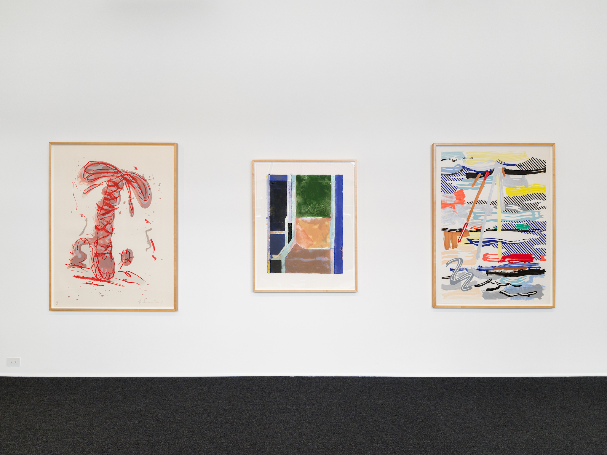 Installation view of “Impressions of Los Angeles: 60 Years of Printmaking” at Gemini G.E.L. in Los Angeles, open through May 1, 2026.