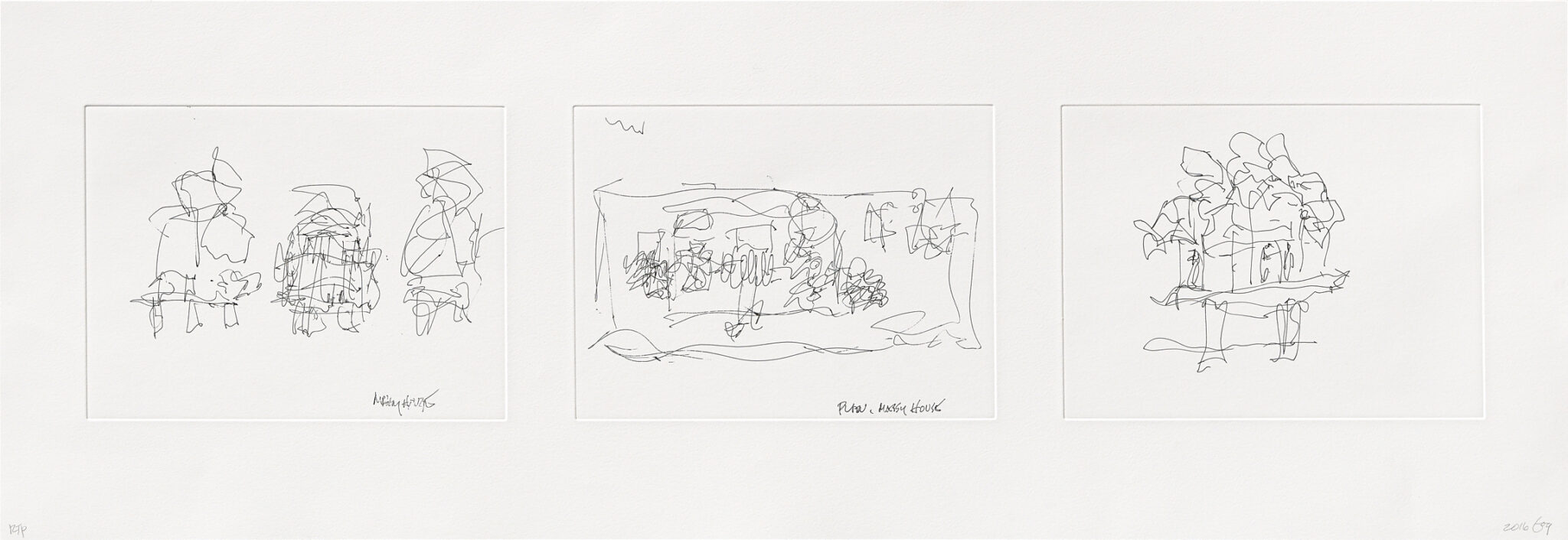 Frank Gehry, “House Study I,” 2016. 1-color etching, edition of 35